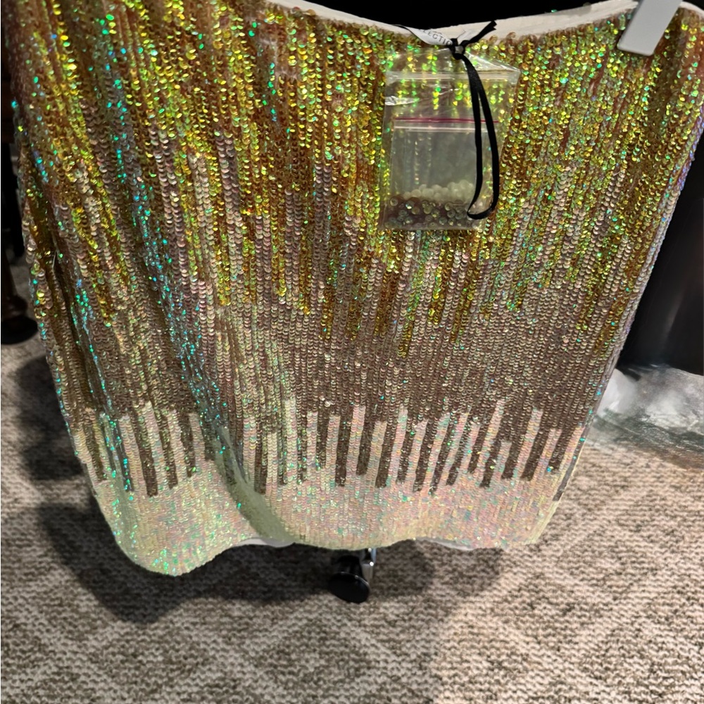 Versace Collection Iridescent Ombre sequin skirt - Picture 9 of 14